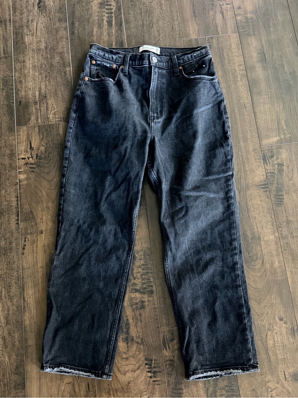 Abercrombie and Fitch Ankle Straight Ultra High Rise Curve Jeans